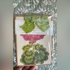 NWOT, Luxury Floral Note Pad by Anna Griffin, Pink Hydrangea with Green Leaves